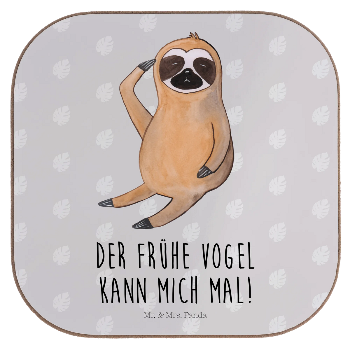 Untersetzer Faultier Vogel