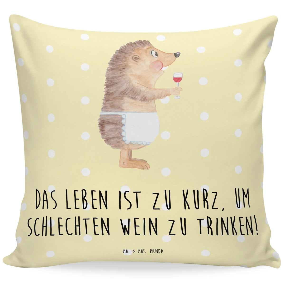 40x40 Kissen Igel Wein
