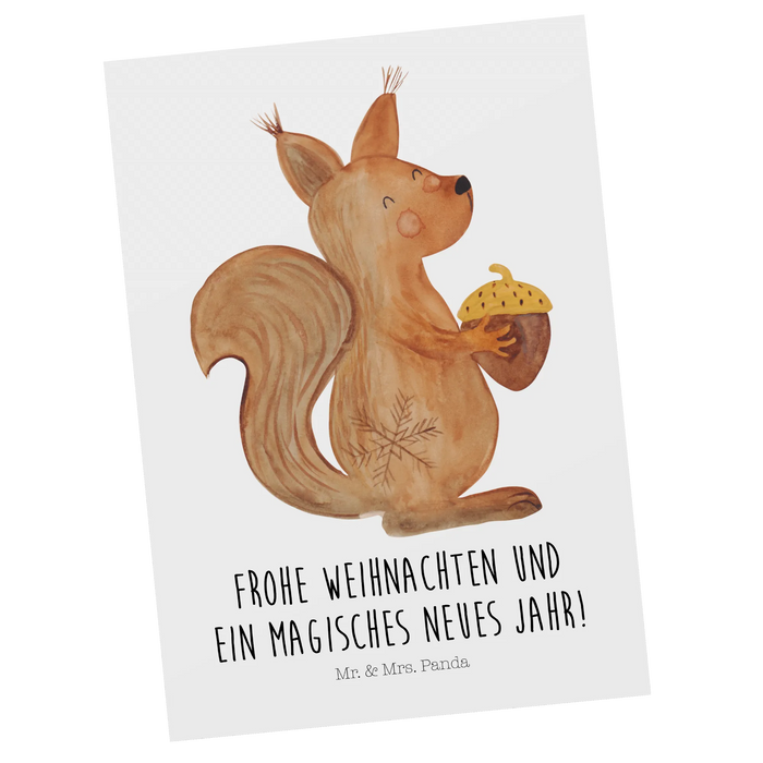 Postcard Squirrel Christmas time