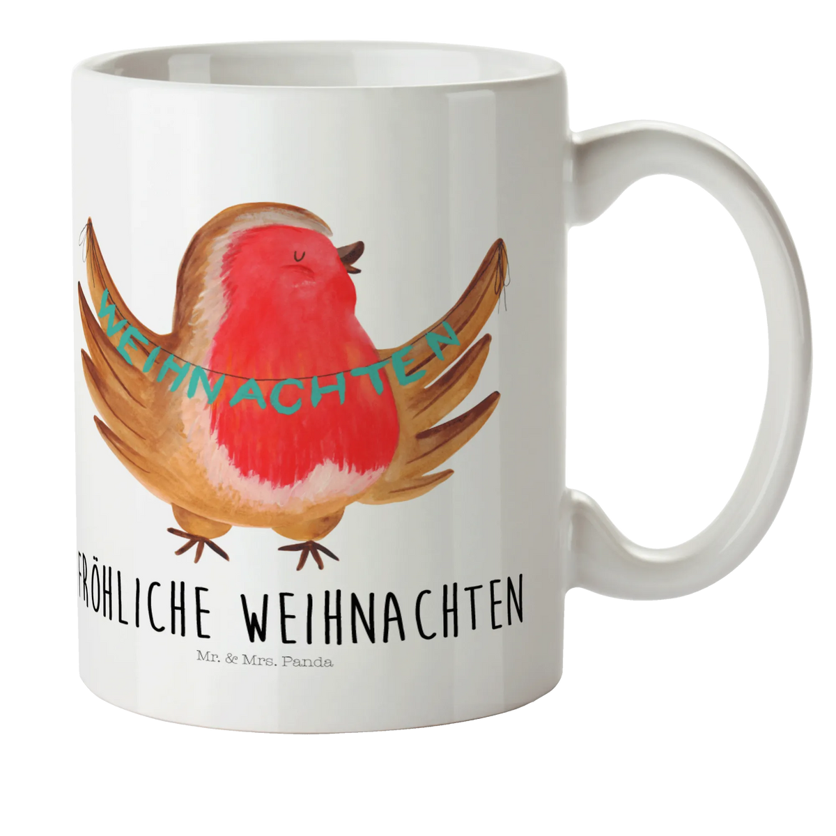 Child's mug robin Christmas