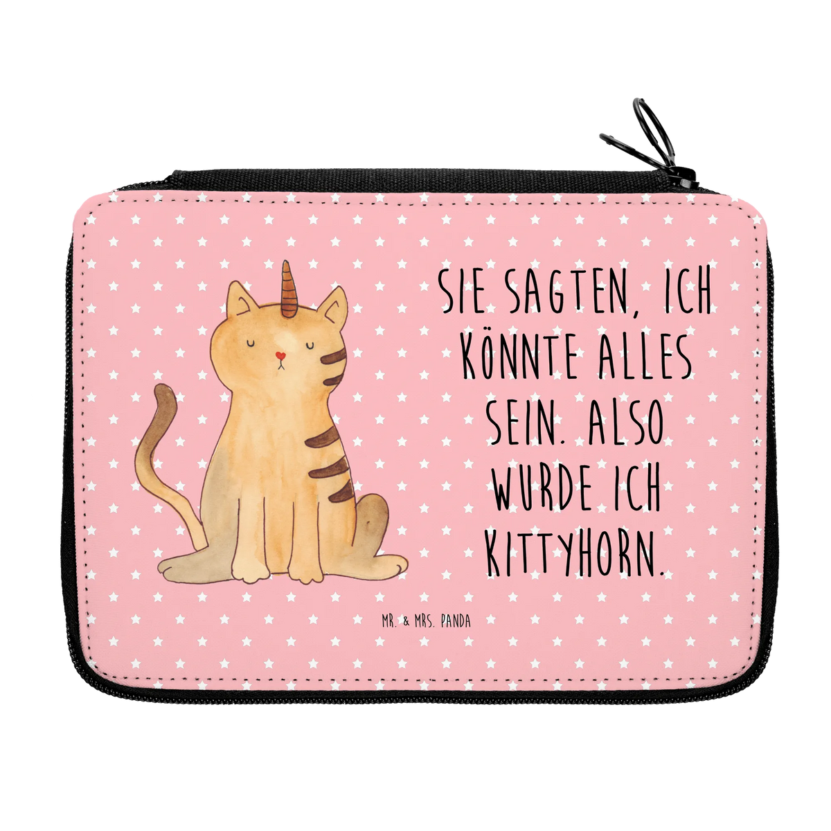 Federmappe Einhorn Katze