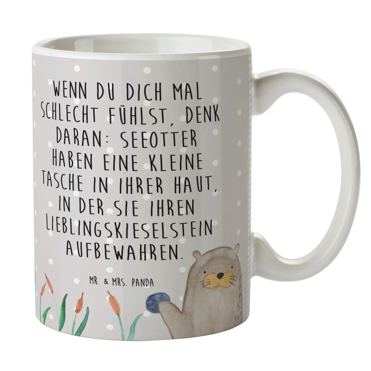 Mug otter Stone animal lover, marten, sea otter, European otter, water mammal, aquatic animal, baby otter, predator, water, otter gifts, gift ideas for animal lovers, animal, mammal, water animal, gifts for people in love, Otter Sea Otter Lake Otter