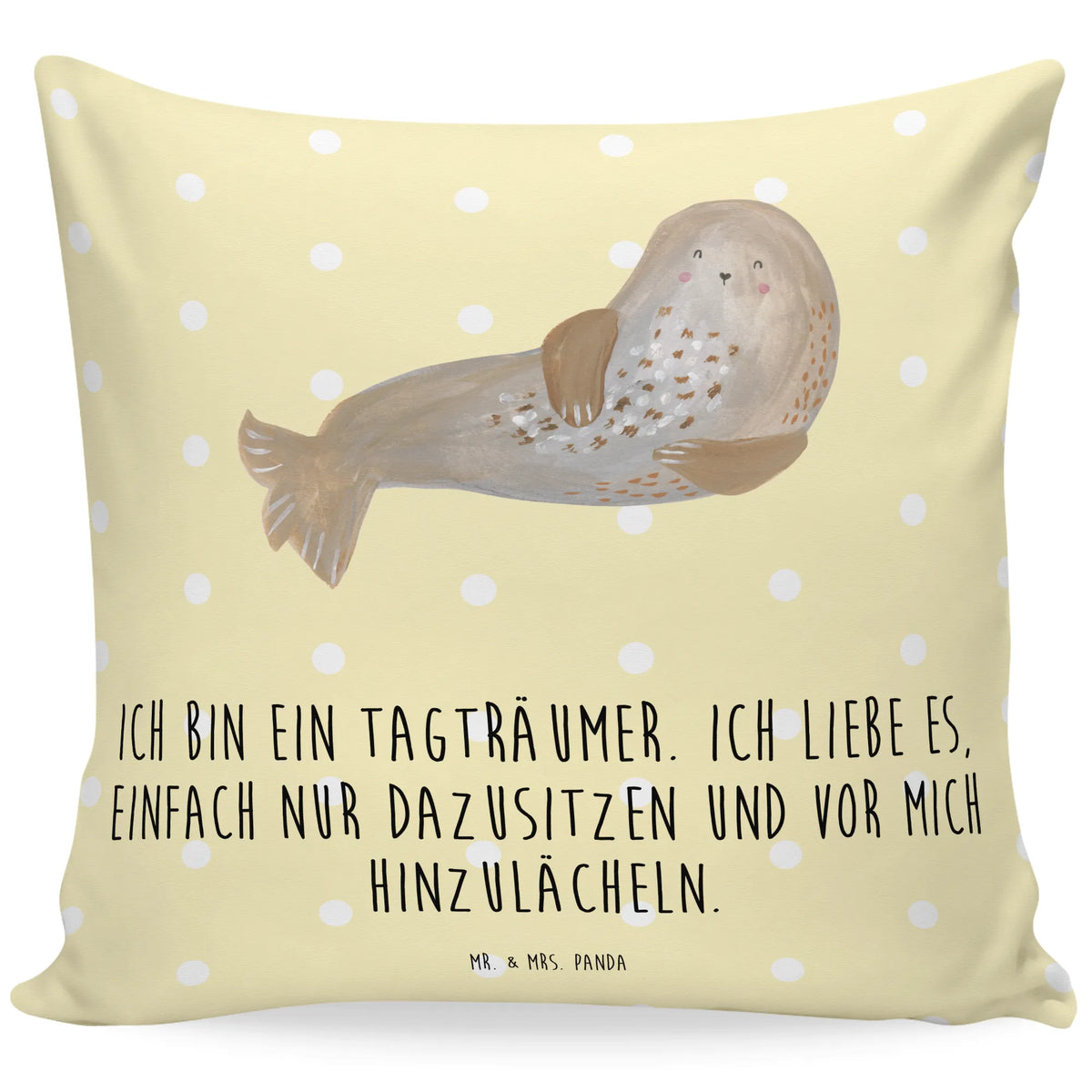 40x40 Kissen Robbe Lachen