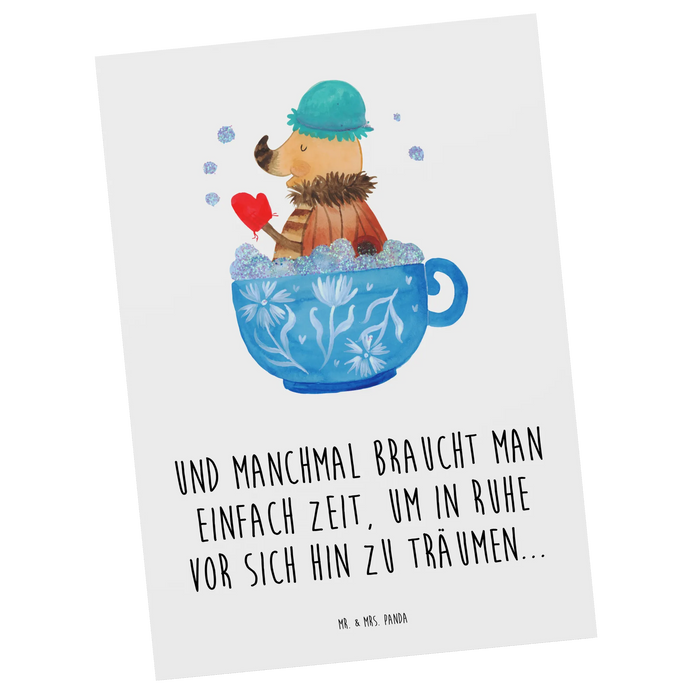 Postkarte Nachtfalter Schaumbad