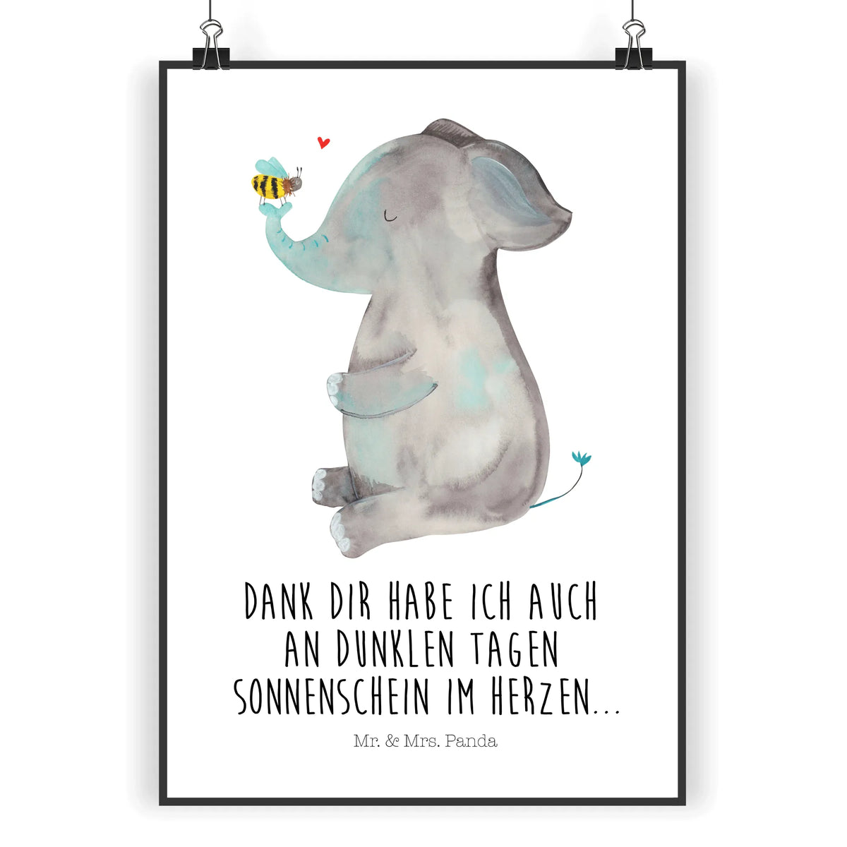 Poster elephant bee