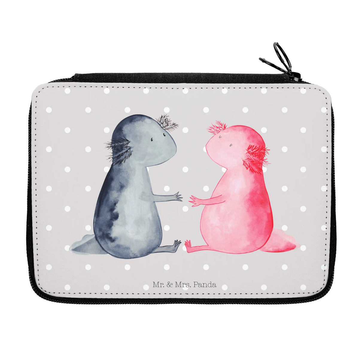 Leather folder axolotl Love