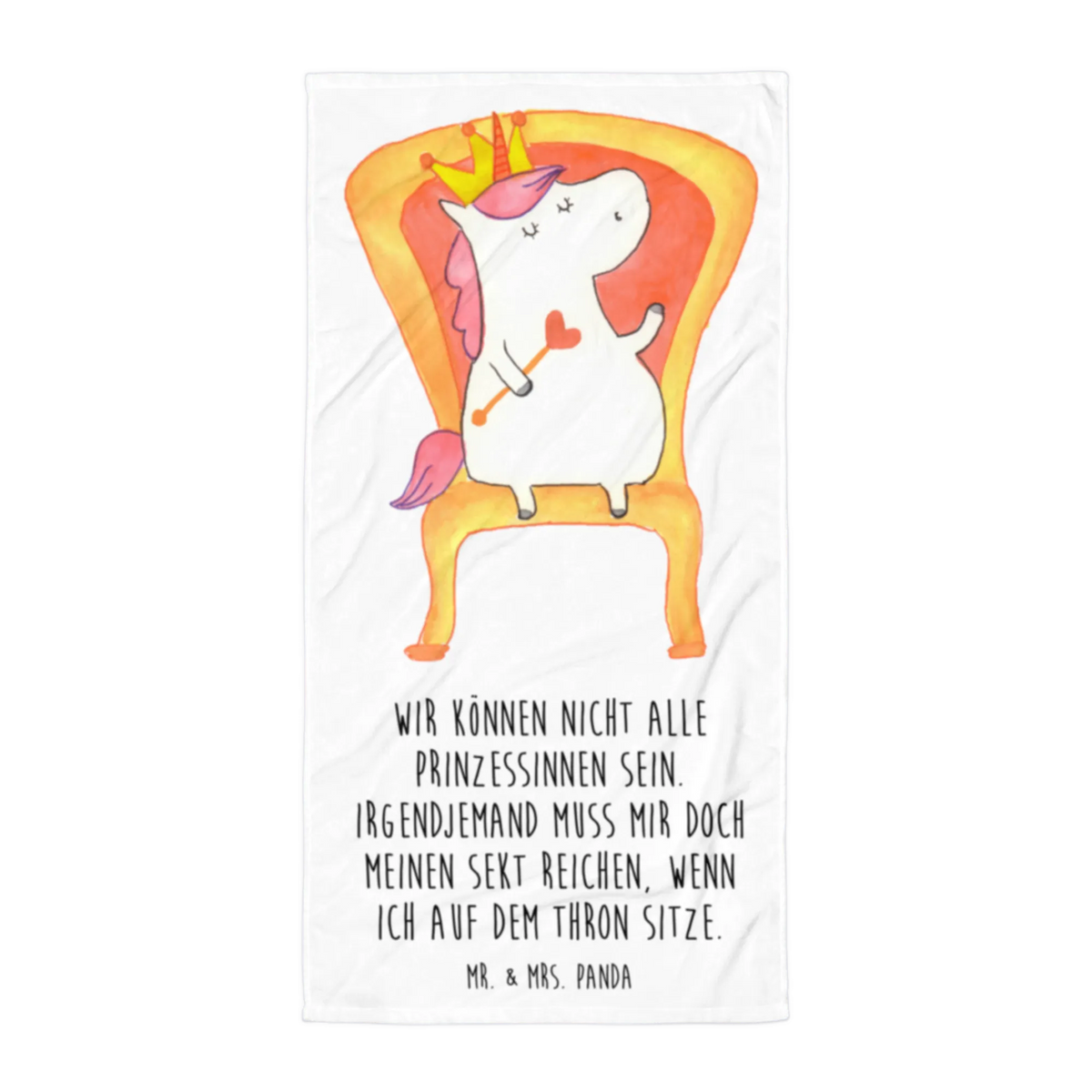 XL Badehandtuch Einhorn Prinzessin