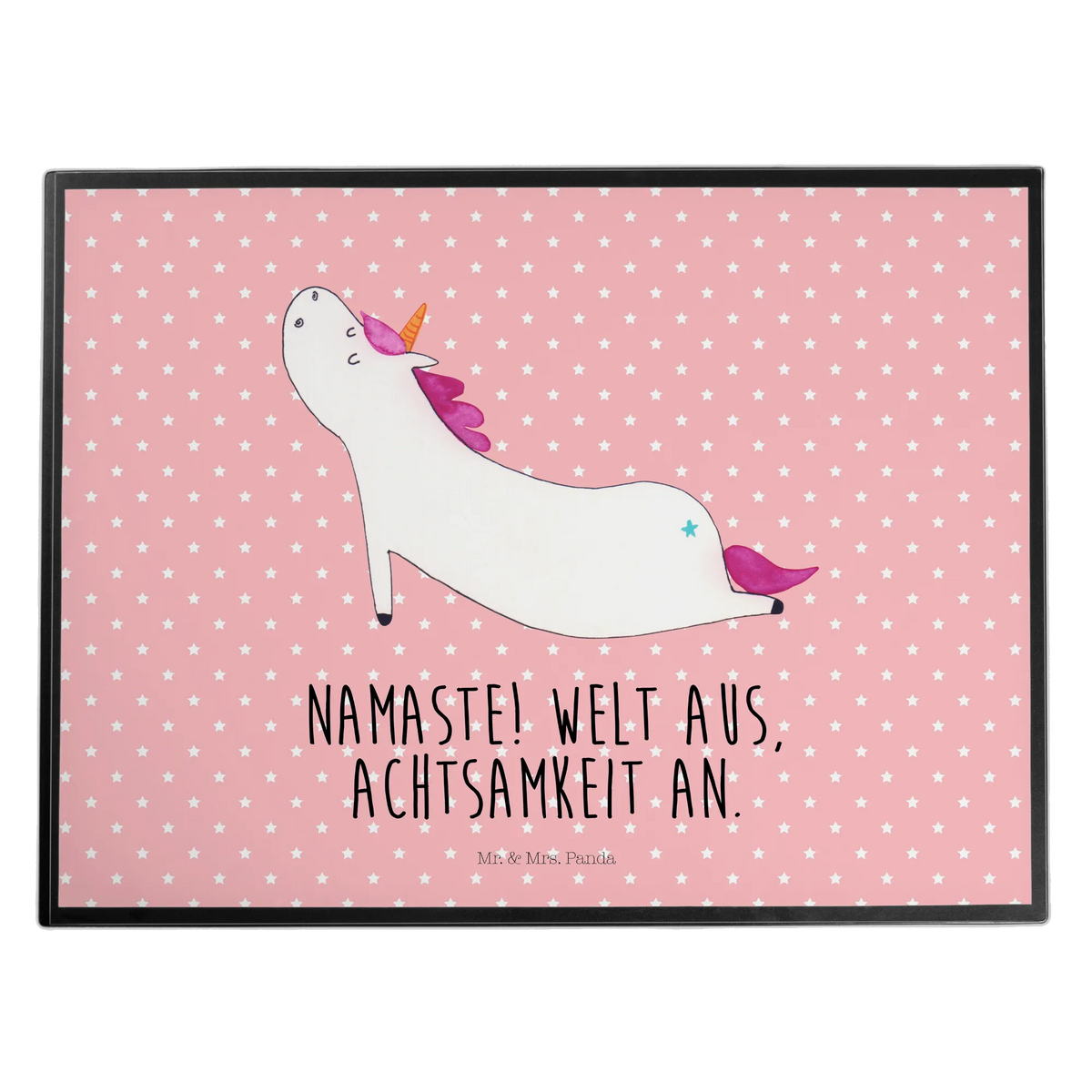 Schreibtischunterlage Einhorn Yoga