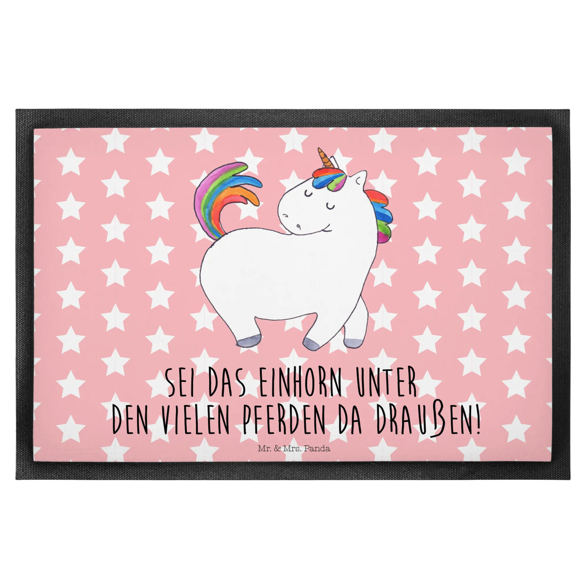 Fußmatte Einhorn Stolzieren