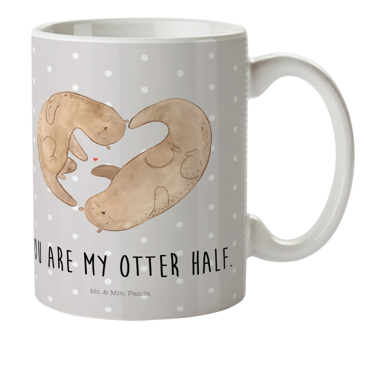 Kindertasse Otter Herz
