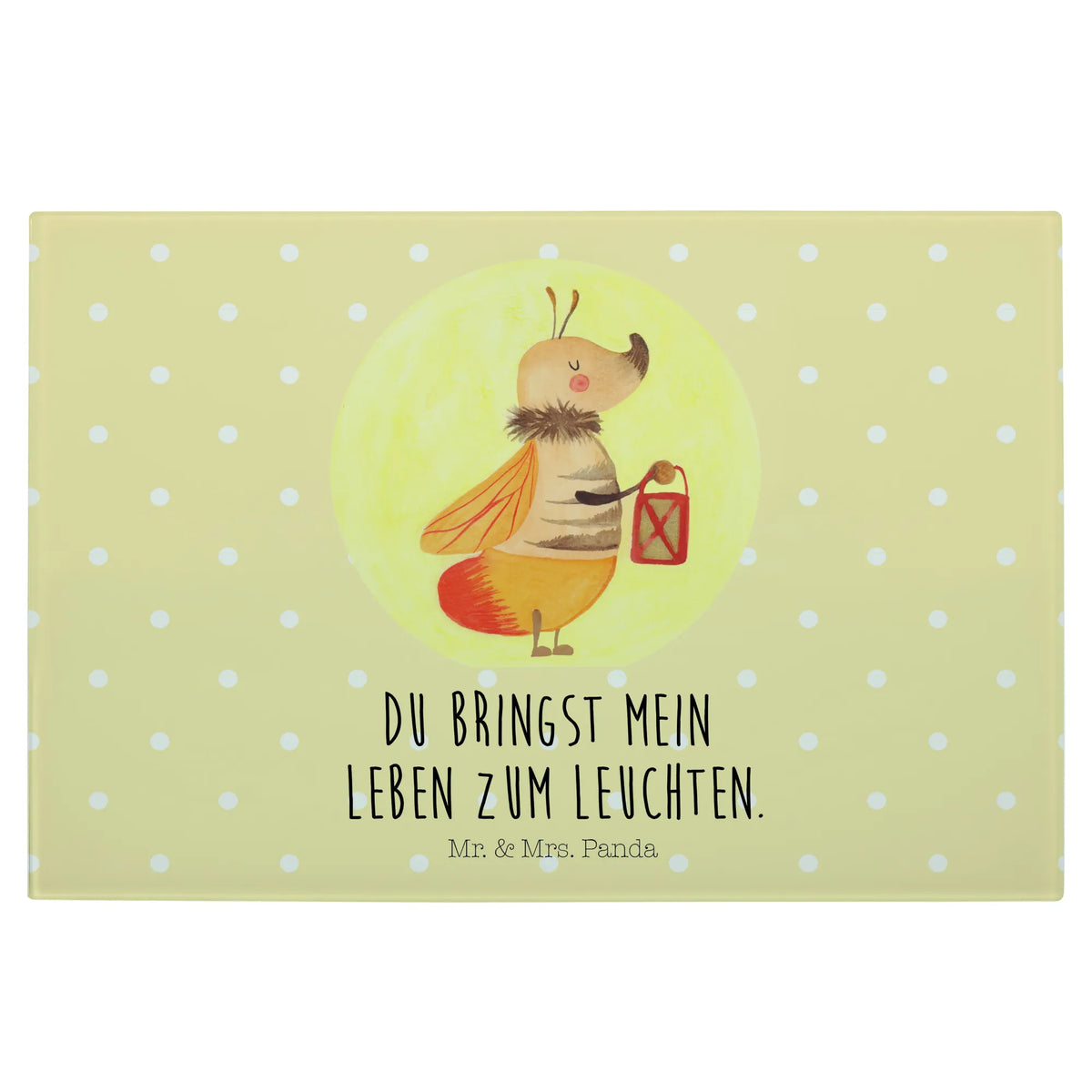 Glasschneidebrett Glühwürmchen