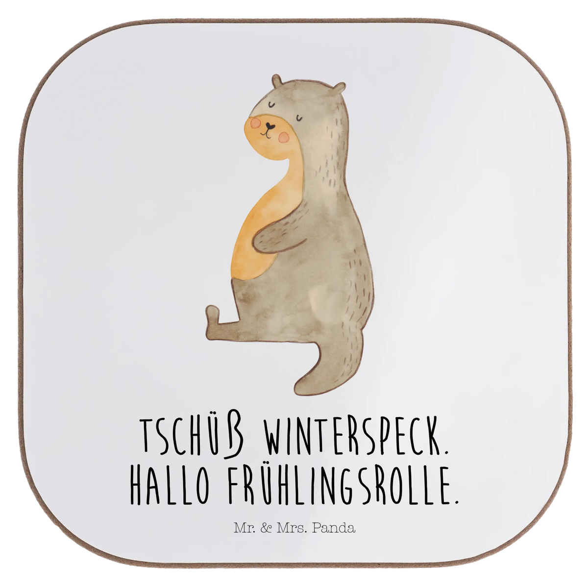 Untersetzer Otter Bauch