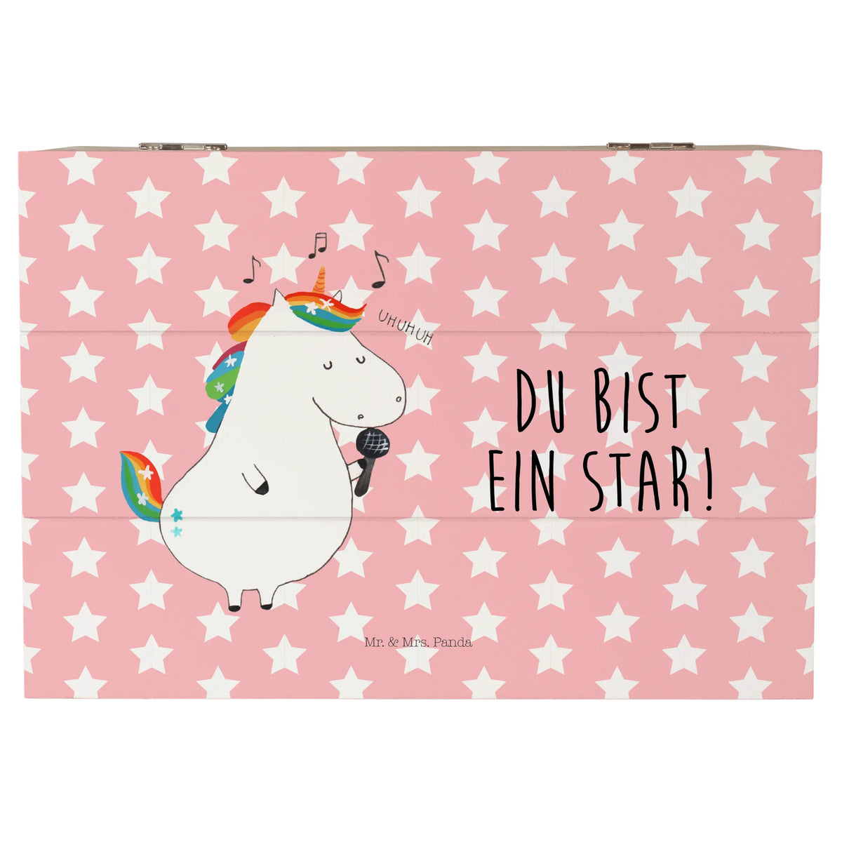Holzkiste Einhorn Sänger