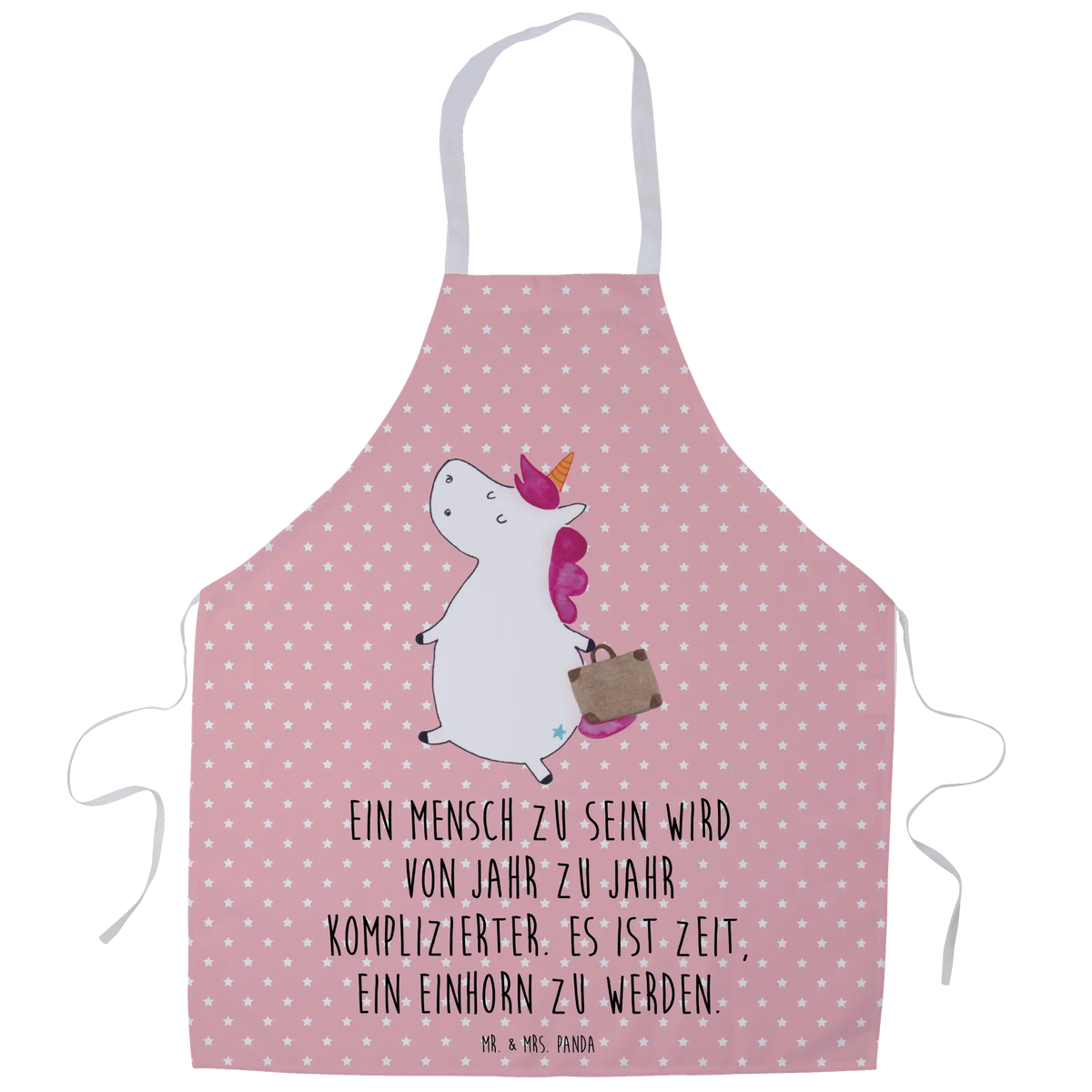 Kochschürze Einhorn Koffer