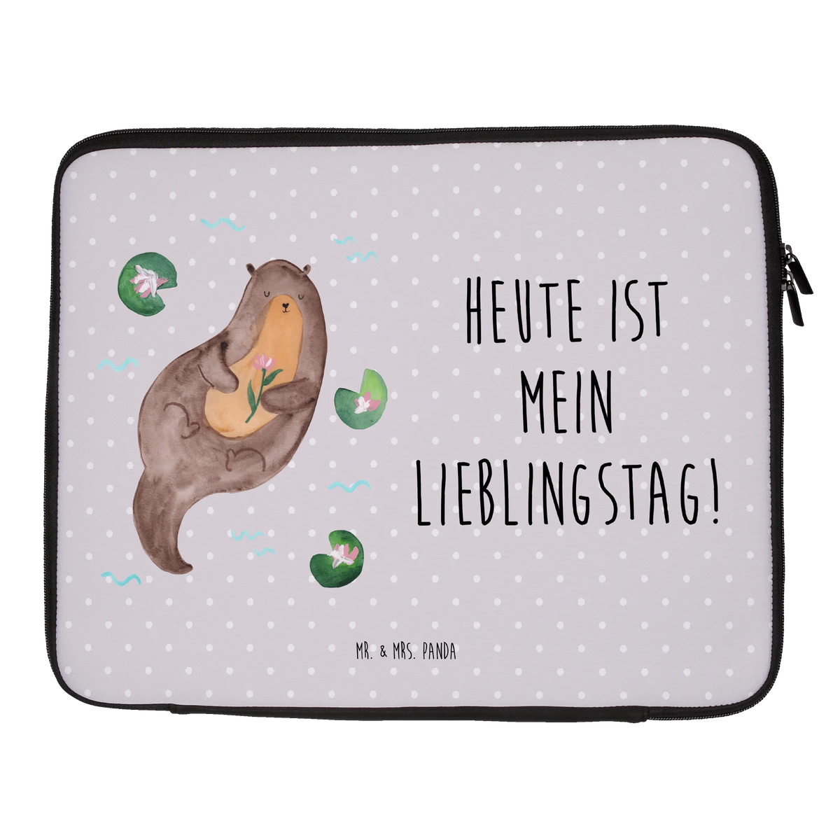 Laptop Bag otter Water Lily