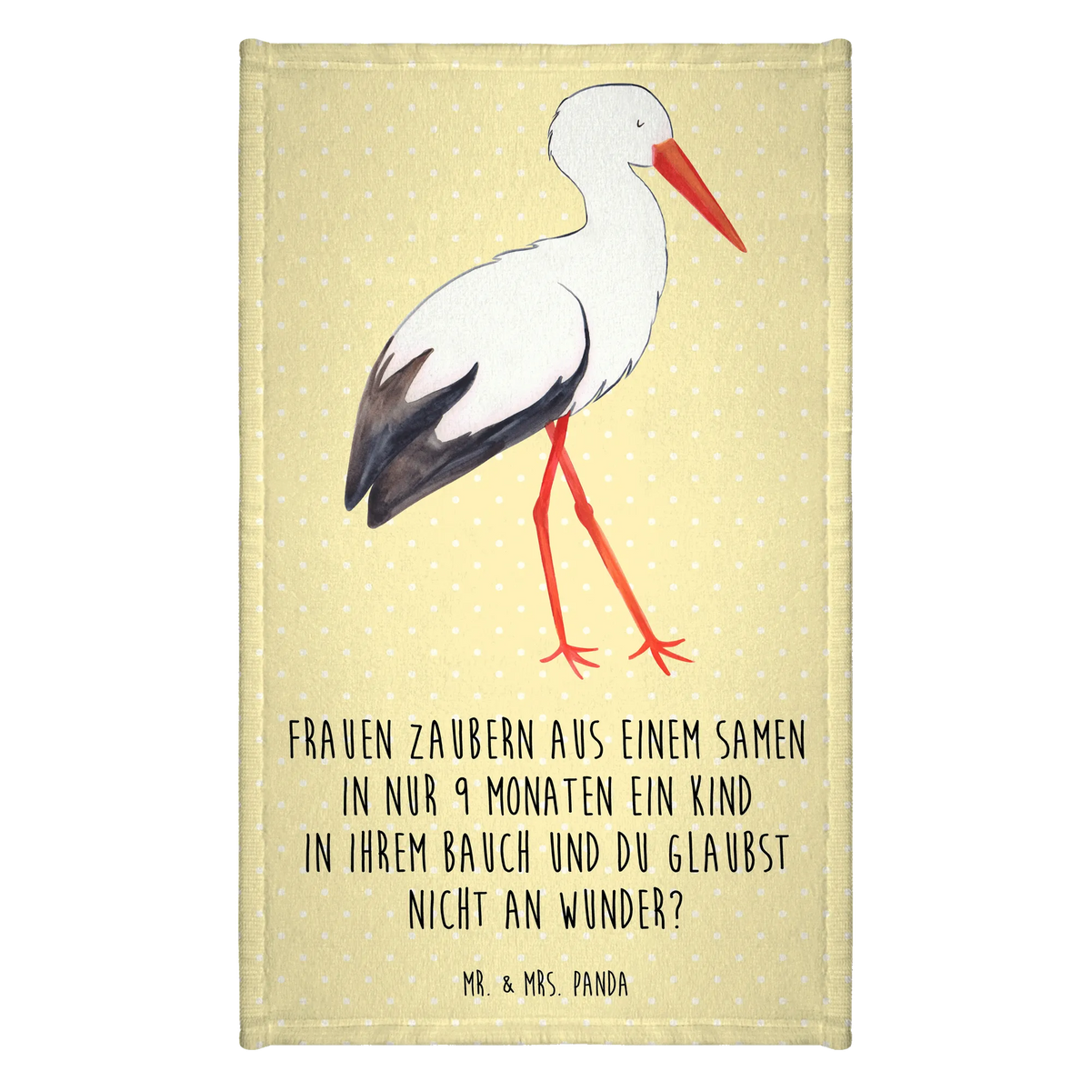 Gästehandtuch Storch