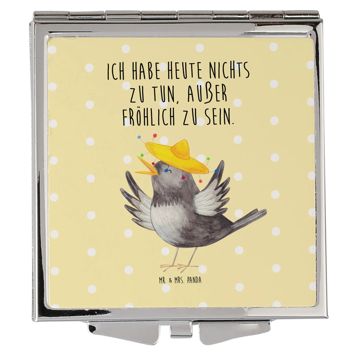 Handtaschenspiegel quadratisch Rabe Sombrero