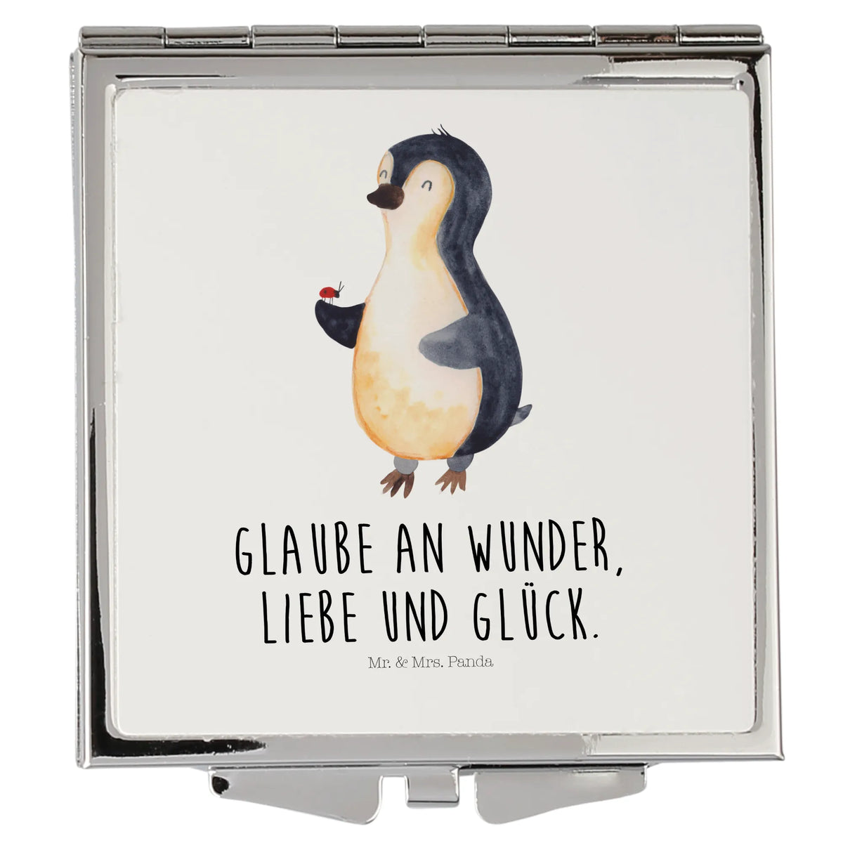 Handtaschenspiegel quadratisch Pinguin Marienkäfer Mini Spiegel, Reisespiegel, Quadratischer Spiegel, Schminkspiegel, Handtaschenspiegel, Kosmetikspiegel klappbar, Taschenspiegel klappbar, Schminkspiegel klappbar, Tragbarer Spiegel, Kosmetikspiegel Klein, Reise Spiegel, Reise Schminkspiegel, Frauen Spiegel, Klappspiegel, Taschenspiegel, Kompaktspiegel, Reise Kosmetikspiegel, Kosmetikspiegel, Faltspiegel, Kleiner Spiegel, Spiegel Für Unterwegs, Klappbarer Spiegel, Schminkspiegel klein, Handspiegel, Spiegel Für Handtasche, Klappbarer Taschenspiegel, Pinguin, Pinguine, Lebensfreude, Wunder, Freude, Marienkäfer, Liebe, Glück