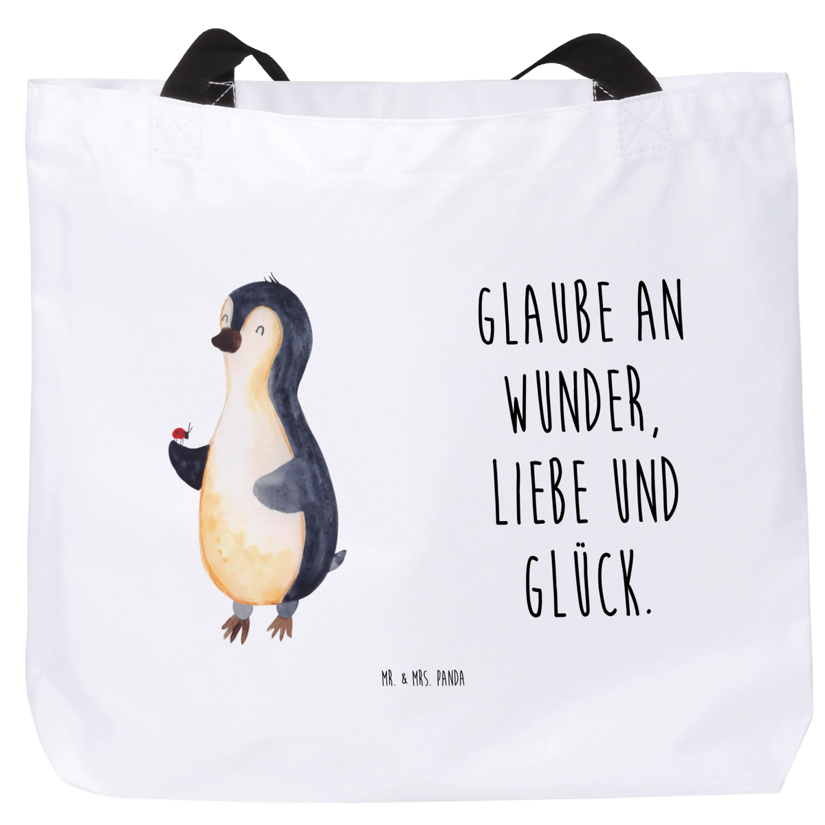 Shopper Pinguin Marienkäfer Einkaufstasche, Tragebeutel, Büchertasche, XL Tasche, Schulbeutel, studententasche, Freizeittasche, Strandtasche, Tragetasche, Unitasche, Schultasche, Henkeltasche, Reisetasche, Beutel, Pandatasche, City-Shopper, Statement-Tasche, Tote Bag, Urlaubstasche, Stoffbeutel, Alltagstasche, Shopper Tasche, Stofftasche, Tasche, XXL Tasche, Laptoptasche, Pinguin, Lebensfreude, Marienkäfer, Liebe, Glück, Freude, Wunder, Pinguine