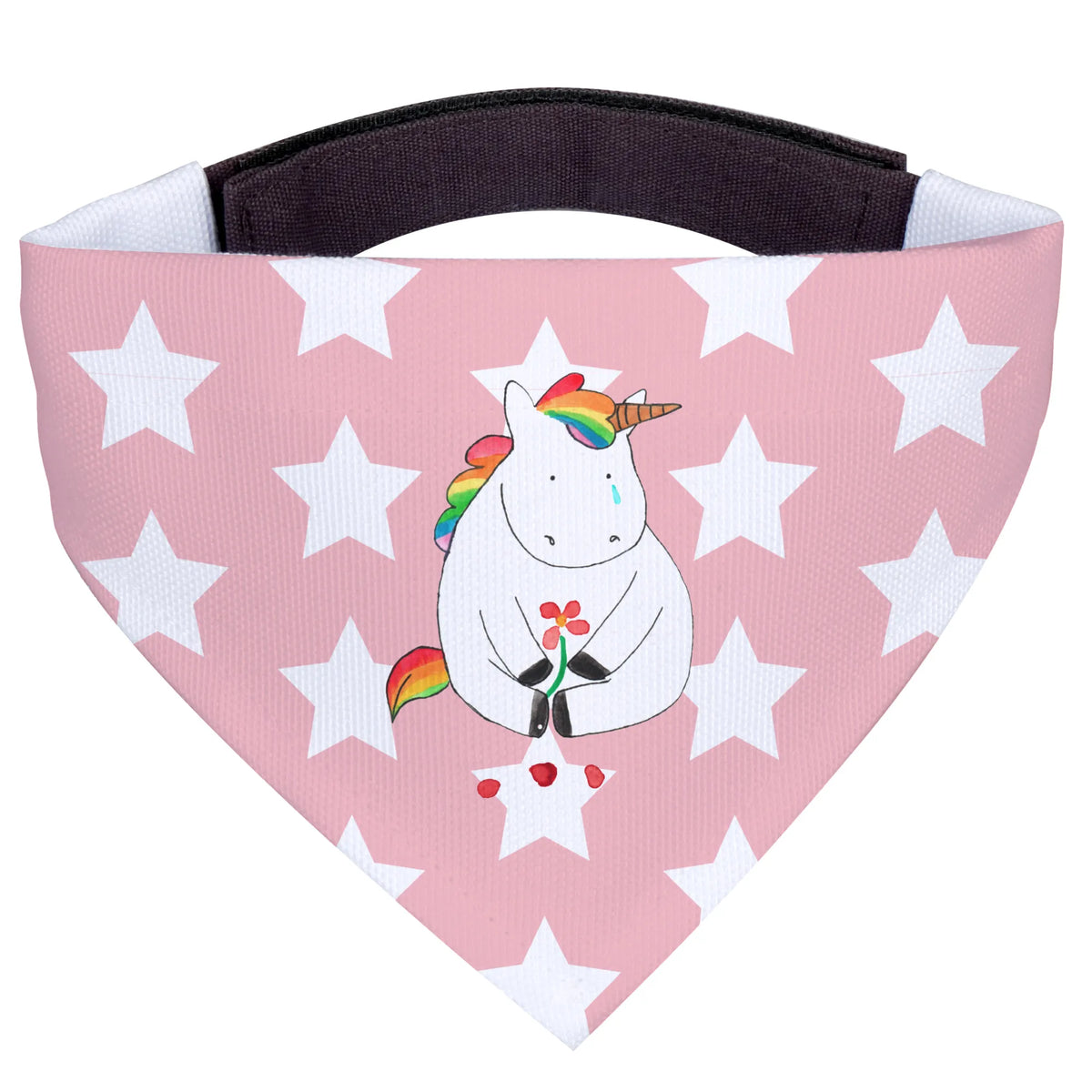 Hundehalstuch Einhorn Traurig