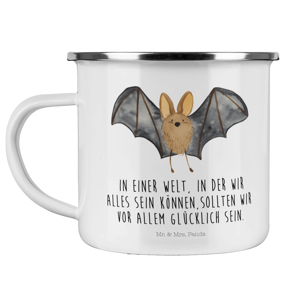Kempingowy kubek emaliowany nietoperz skrzydło emaillebecher, blechbecher, Emaille Tasse, Kaffeepott, Outdoor Becher, metallbecher, Emaille Becher, Campingbecher, outdoortasse, Outdoor Tasse, becher emaille, wanderbecher, Pott, Campingtasse, Motivtasse, Haferl, Teetasse, Emailletasse, Blechtasse, wandertasse, reisetasse, Teebecher, Tasse Emaille, Reisebecher, Tiere, Tiermotive, Gute Laune, Lustige Sprüche