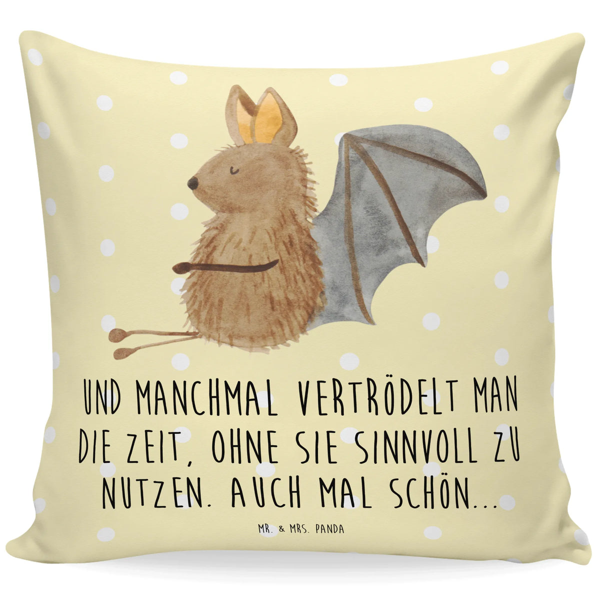 40x40 Kissen Fledermaus Sitzen
