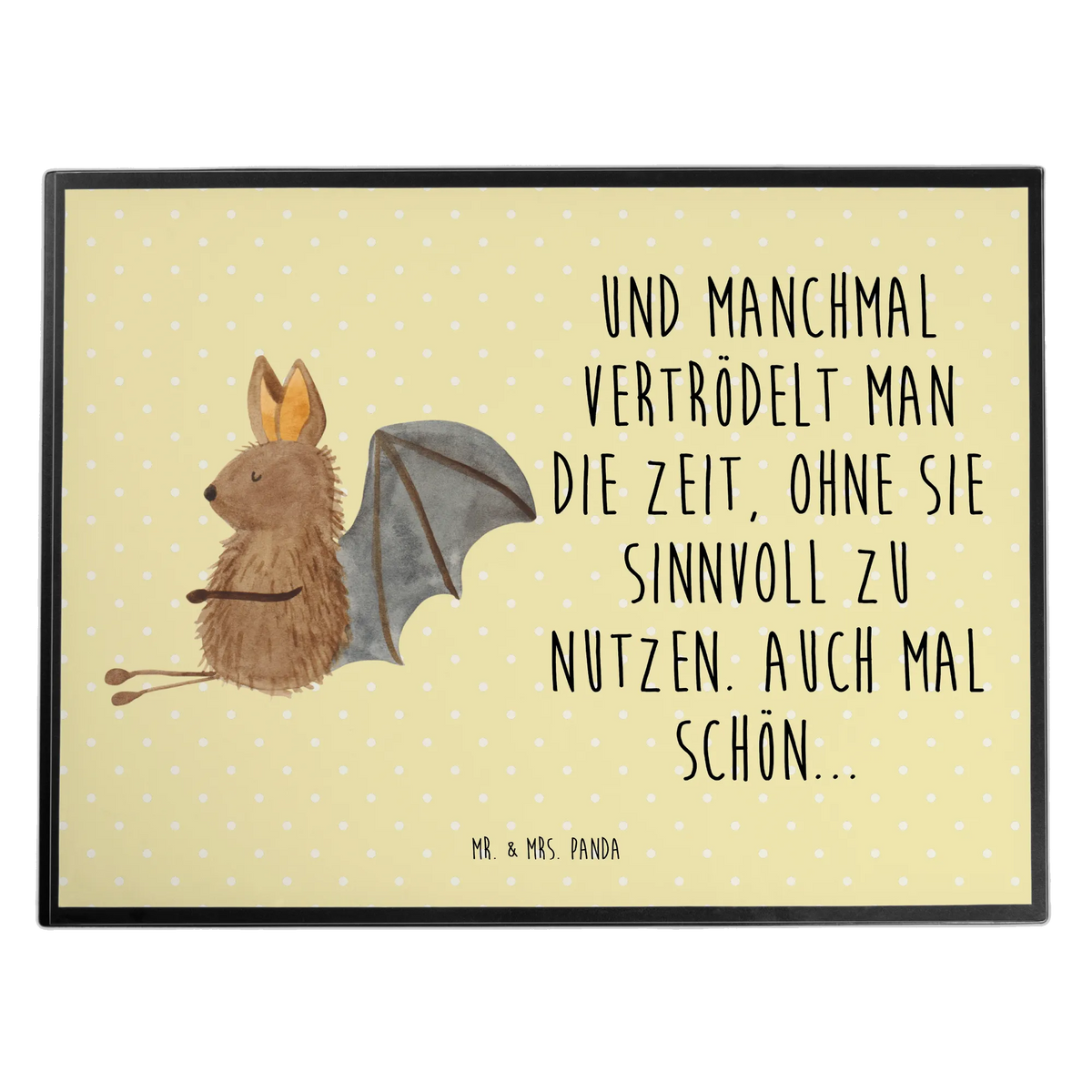 Schreibtischunterlage Fledermaus Sitzen