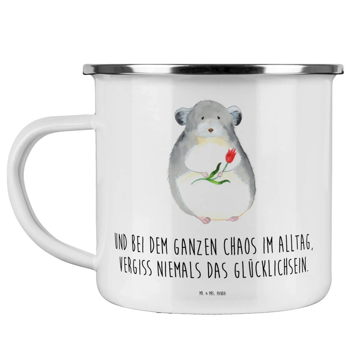 Camping Emaille Tasse Chinchilla Blume Emaille Becher, wanderbecher, emaillebecher, Motivtasse, Outdoor Tasse, Outdoor Becher, Campingtasse, Teetasse, outdoortasse, Reisebecher, Pott, Emaille Tasse, Emailletasse, reisetasse, becher emaille, blechbecher, metallbecher, Tasse Emaille, wandertasse, Teebecher, Kaffeepott, Haferl, Campingbecher, Blechtasse, Lustige Sprüche, Tiere, Tiermotive, Gute Laune, Liebeskummer, Glücklichsein, Büroalltag, Kummer, Chinchillas, traurig sein, Büro, Chaos, Chinchilla, Depressionen