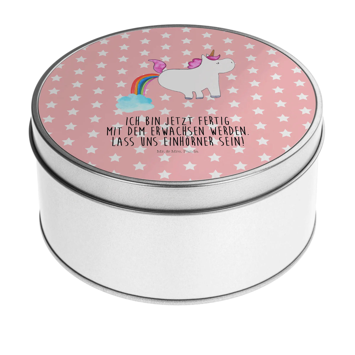 Blechdose rund Einhorn Pupsen
