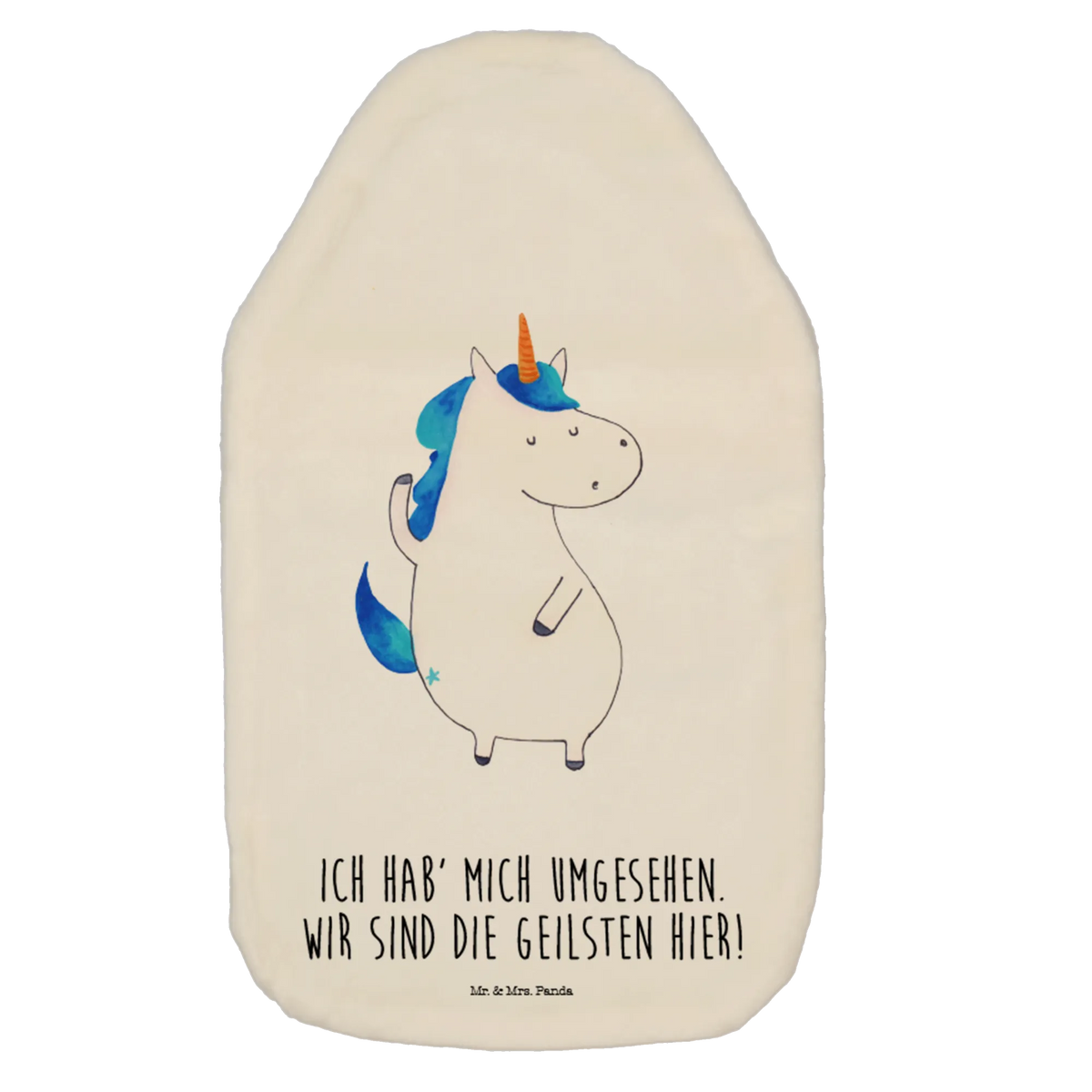 Wärmflasche Einhorn Mann