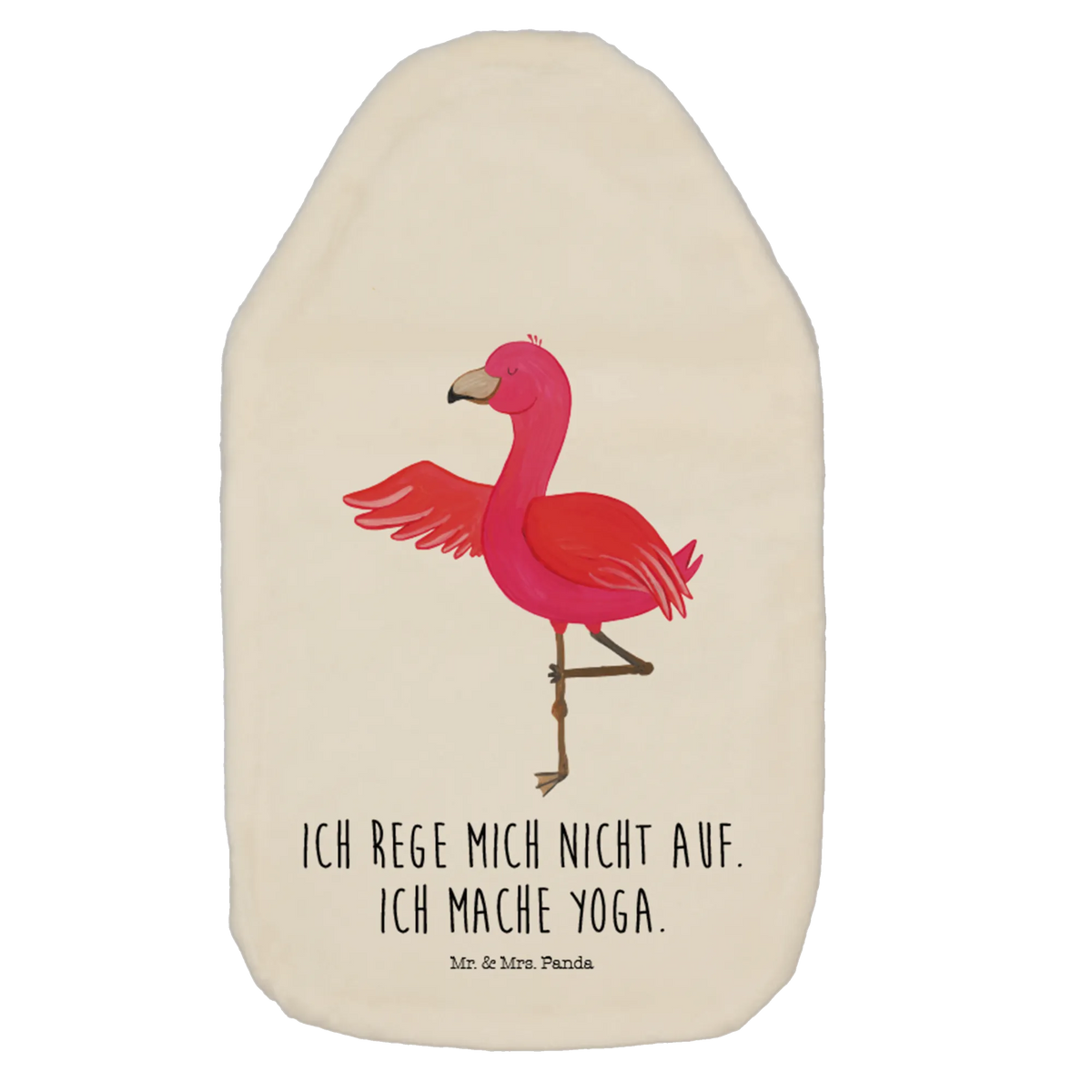 Hot water bottle flamingo yoga vacation, gifts, small gifts, children, Caribbean feeling, pink bird, bird of paradise, red, flamingo decoration, gift pink, funny sayings, adults, flamingo fans, gift idea, unusual gifts in pink, pink gifts, girls gifts, deep relaxation, bird, agitation, anger, relaxation, mindfulness, yoga exercise