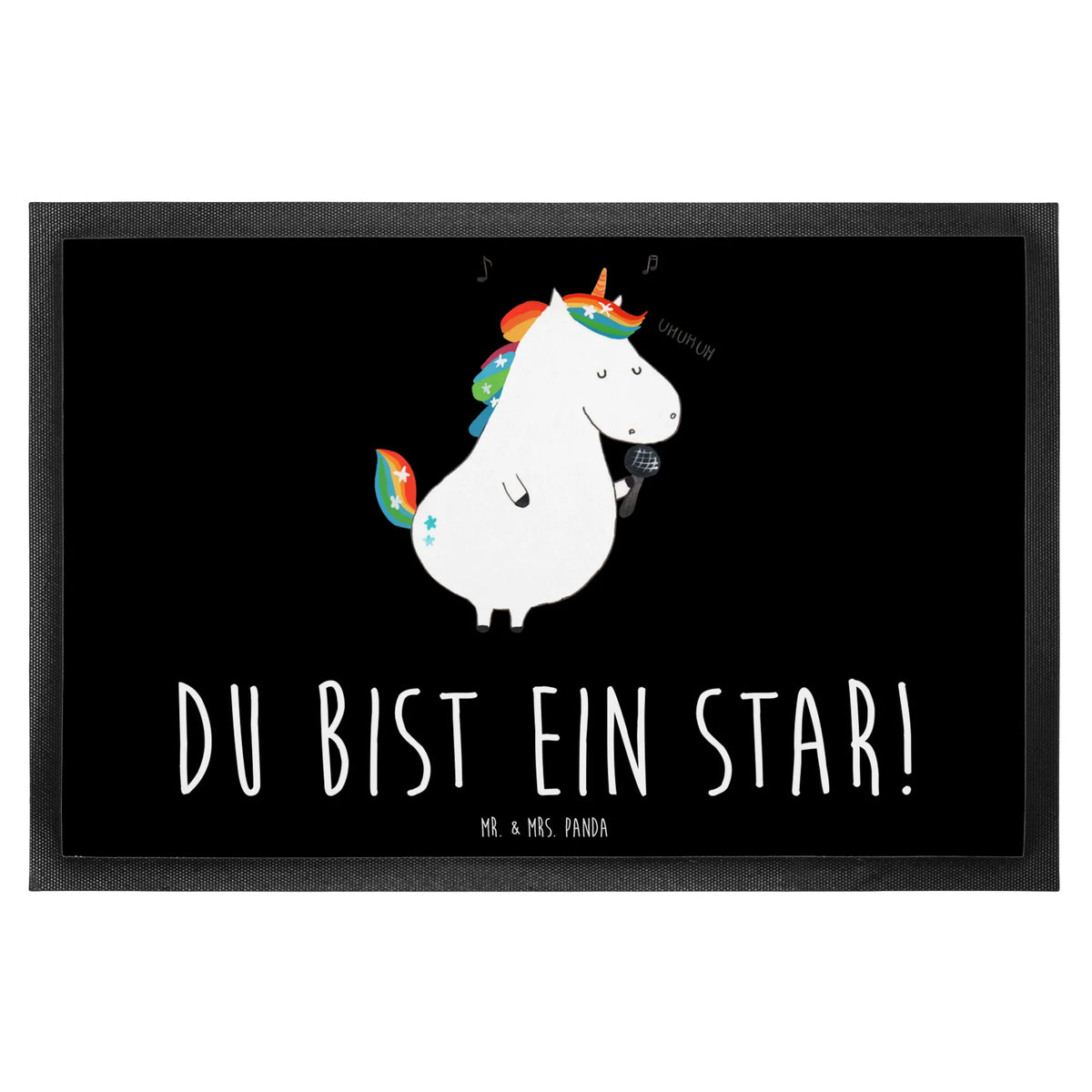 Fußmatte Einhorn Sänger