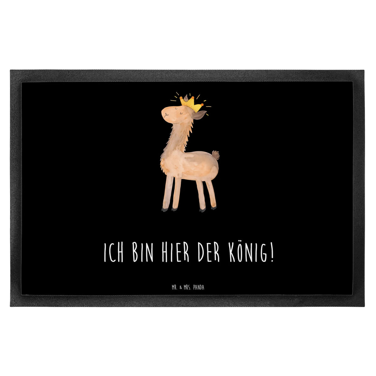 Fußmatte Lama König
