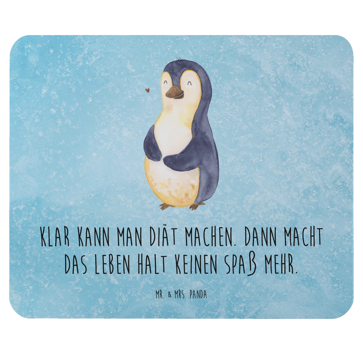 Mouse mat Penguin diet North Pole, Penguins, losing weight, self-respect, penguins, self-love, weight, body love, diet