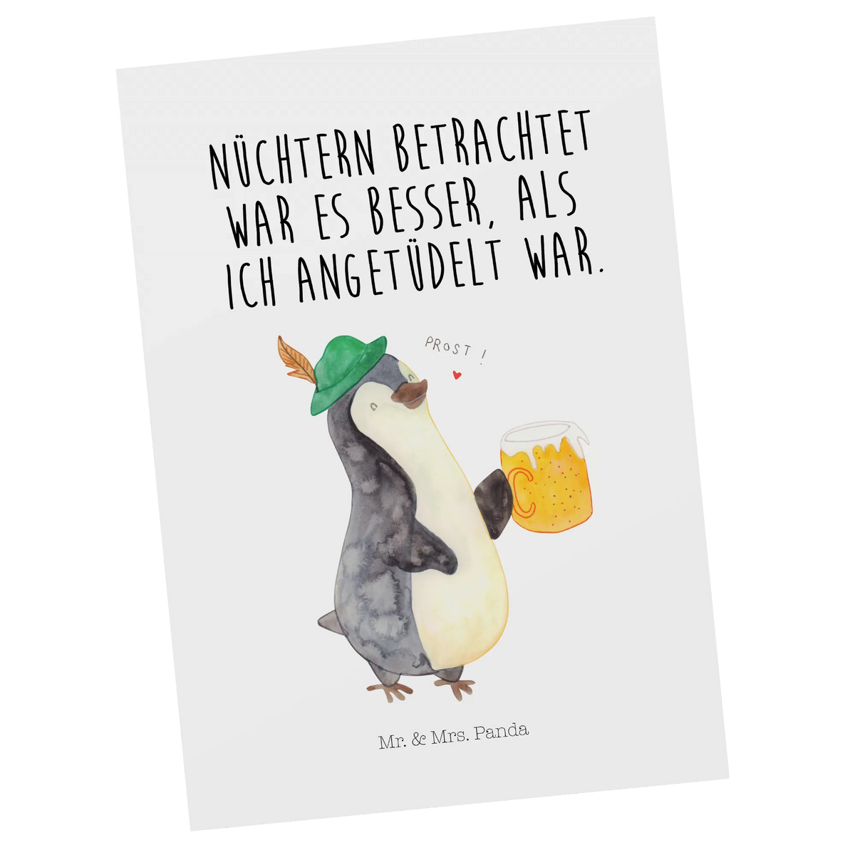 Postkarte Pinguin Bier Postkarten, Motivkarte, Postkarte, einzelkarte, Designkarte, Kunstkarten, Ansichtskarte, bildkarte, kunstkarte, Fotokarte, Grußkarte, spruchkarte, Ansichtskarten, Pinguin, Pinguine, Bier, Oktoberfest