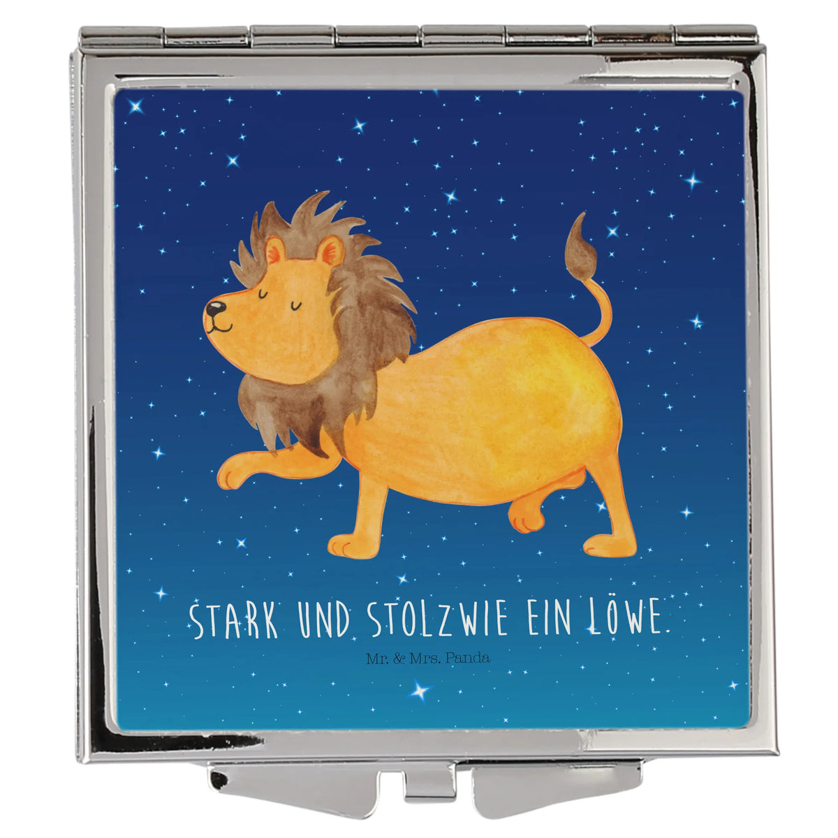Handtaschenspiegel quadratisch Sternzeichen Löwe
