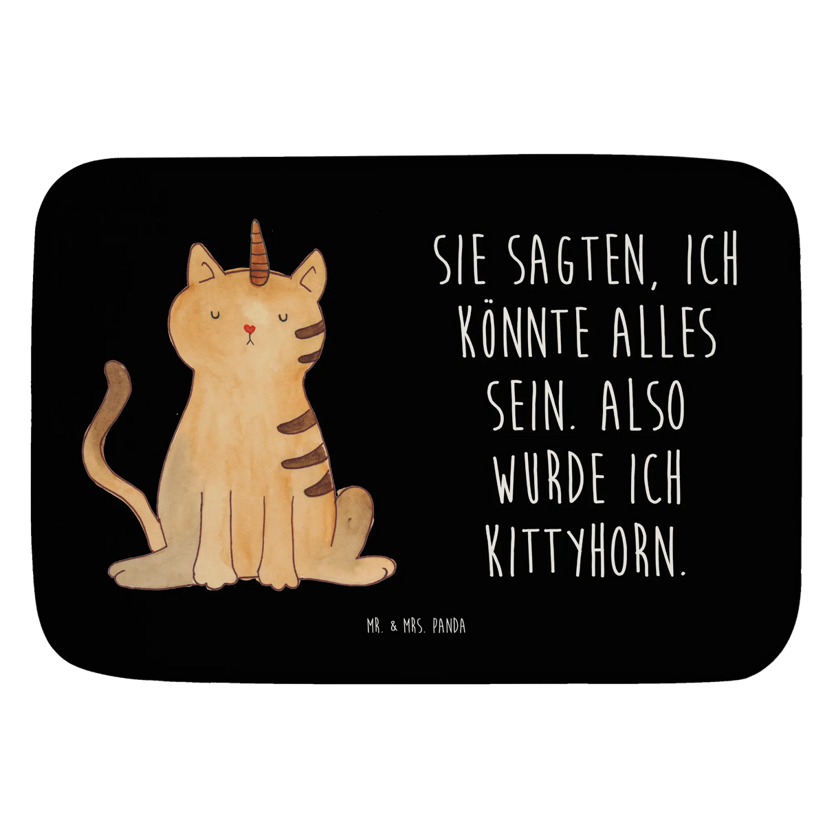 Badematte Einhorn Katze
