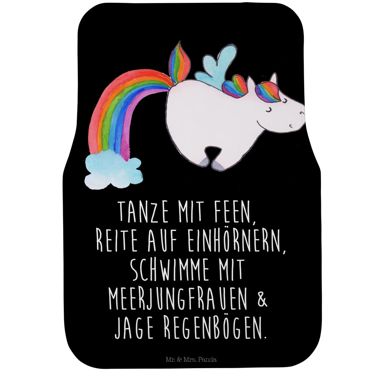 Fahrer Autofußmatte Einhorn Fliegendes Pferd