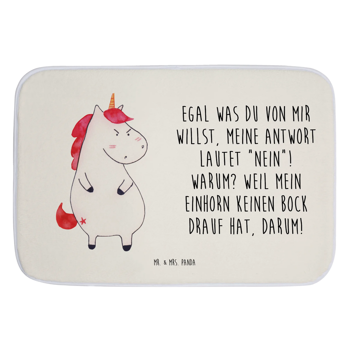 Badematte Einhorn Wut