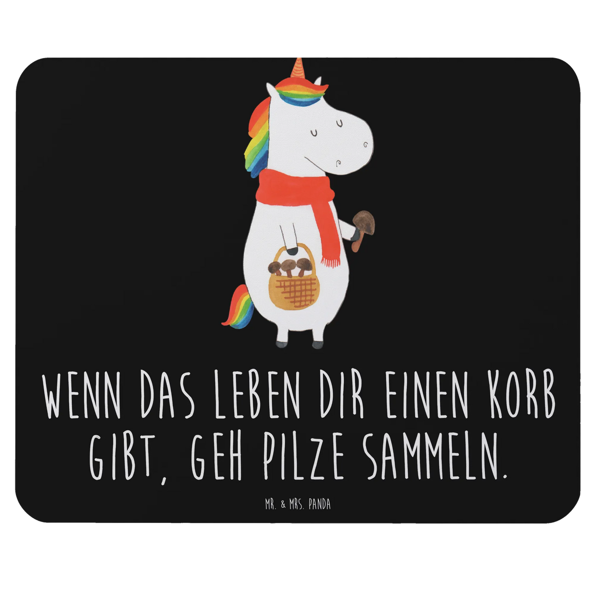 Mauspad Einhorn Pilz