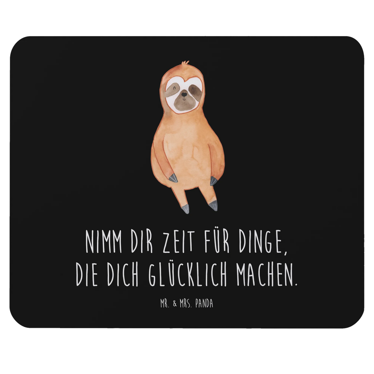 Mauspad Faultier Zufrieden