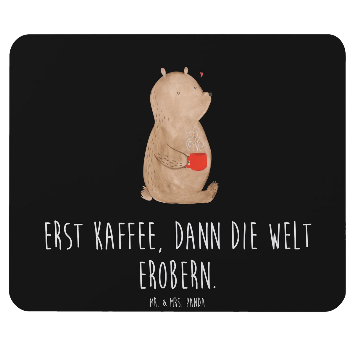 Mauspad Bär Kaffee
