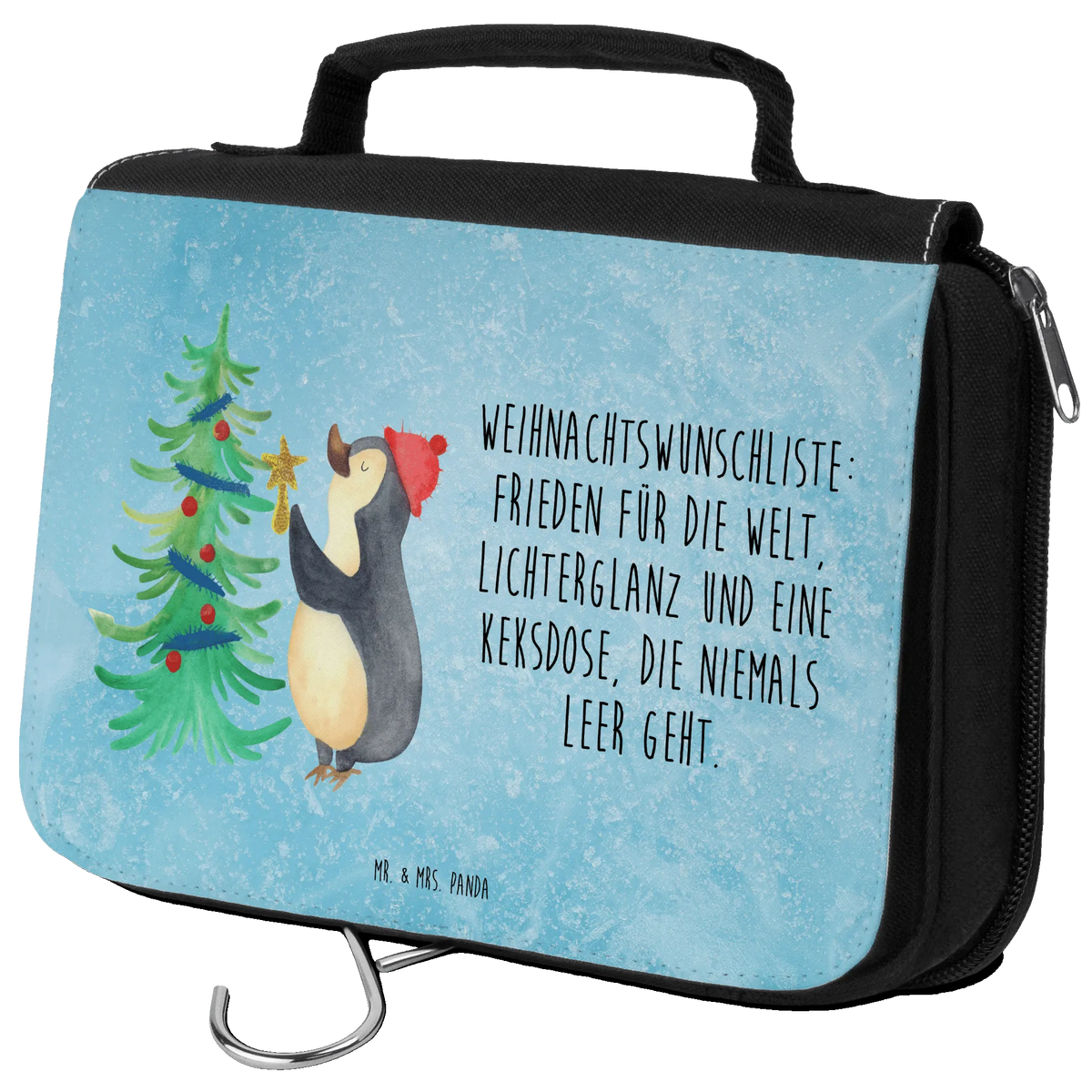 Kulturbeutel Pinguin Weihnachtsbaum