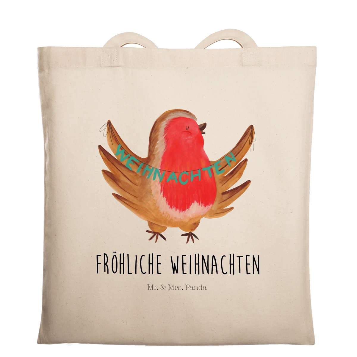 Tragetasche Rotkehlchen Weihnachten