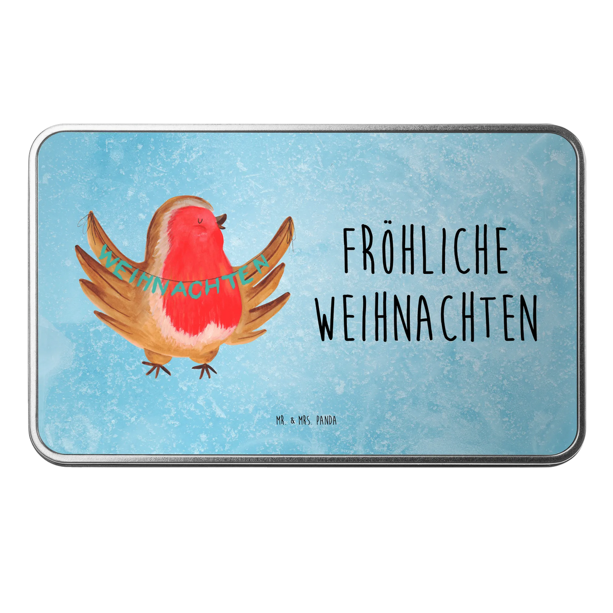 Metalldose Rotkehlchen Weihnachten