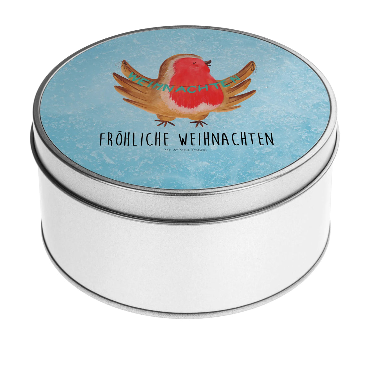 Round tin robin Christmas Christmas time, snow, Christmas motif, Merry Christmas, Christmas Eve, Christmas greeting, bird