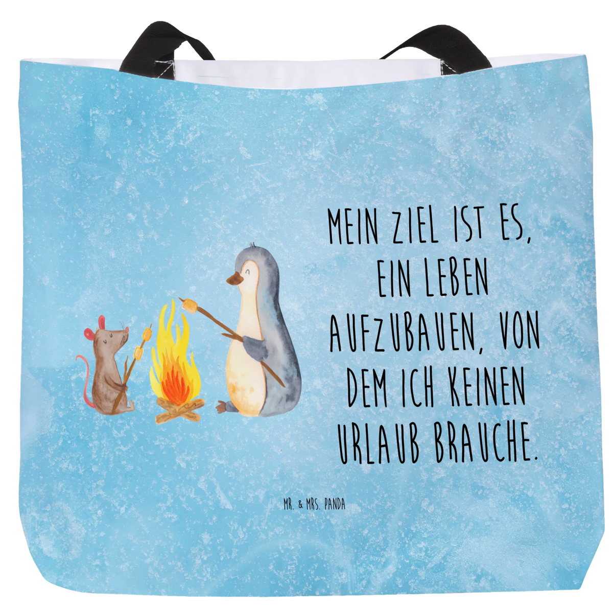 Shopper Pinguin Lagerfeuer