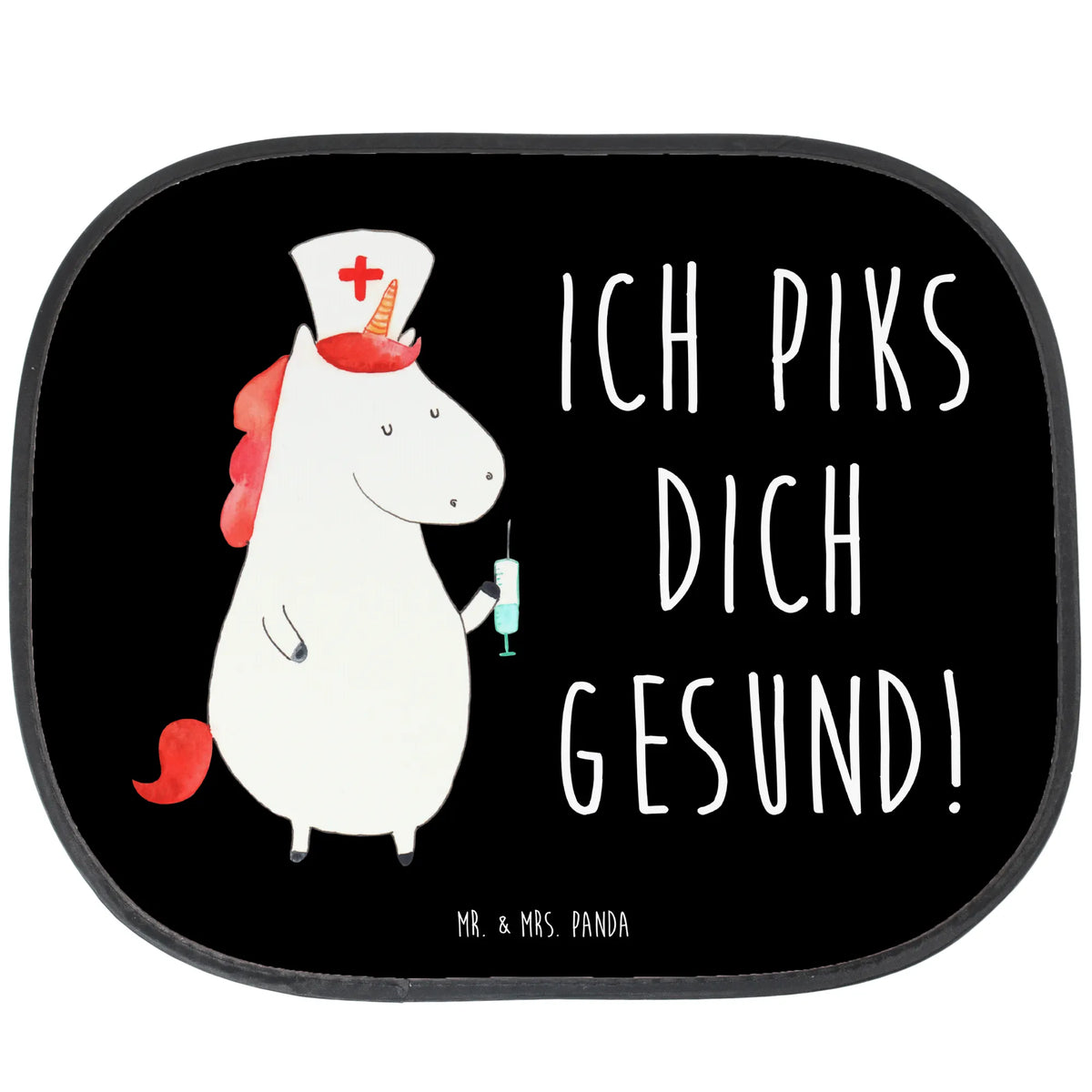 Sonnenschutz Auto Einhorn Krankenschwester