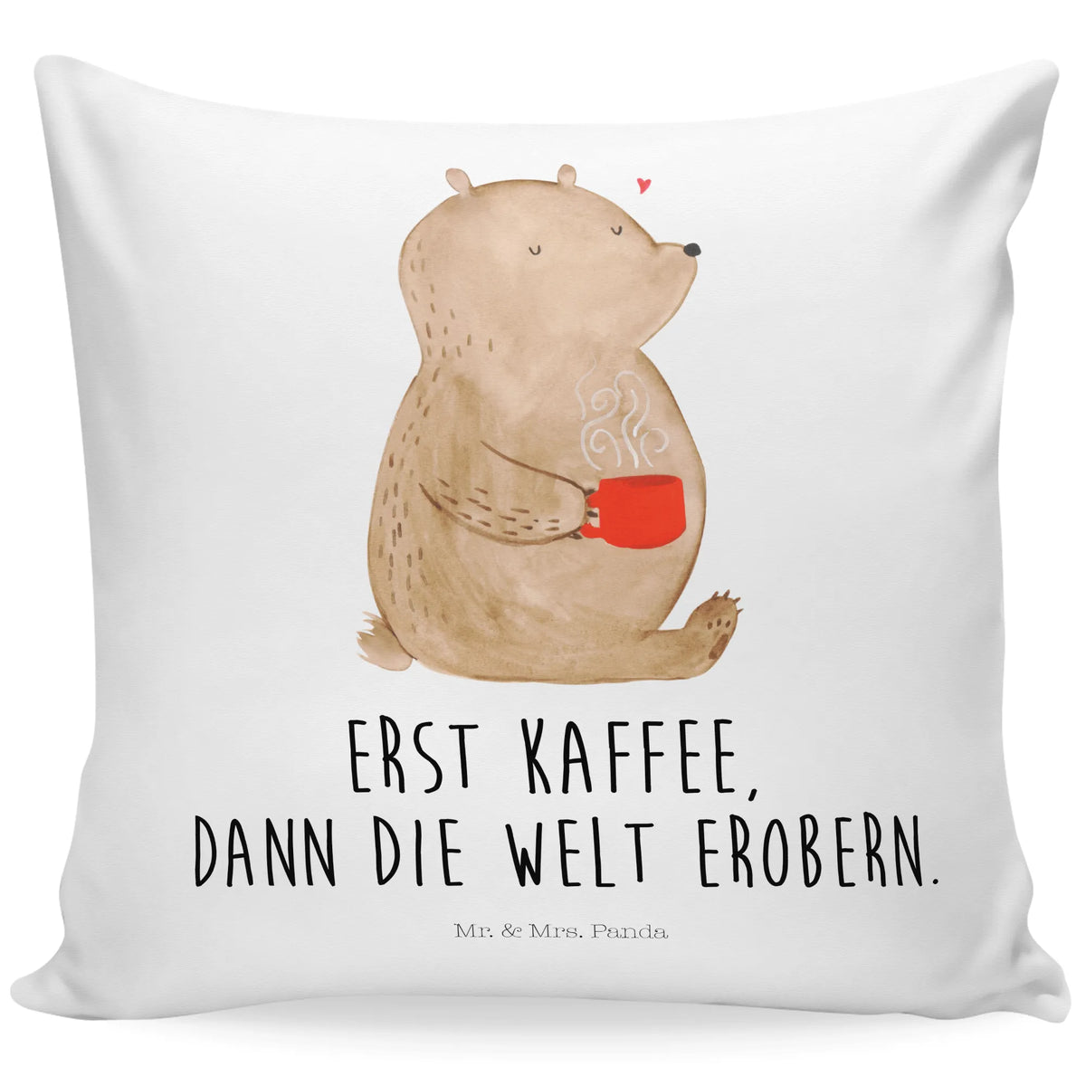 40x40 Kissen Bär Kaffee