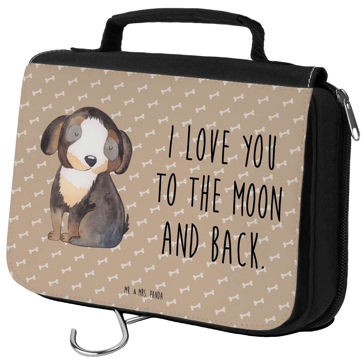 Kulturbeutel Hund Entspannen kosmetiktäschchen, Schminktasche, kulturtäschchen, Kulturbeutel, badtasche, Kulturtasche, Schminkbeutel, Reisebeutel, duschbeutel, Waschbeutel, beautycase, beauty case, Reise-Kulturtasche, Kosmetiktasche, Toilettentasche, hygienetasche, Waschtasche, Make-Up Tasche, Kosmetikbeutel, hygienebeutel, Necessaire, Sprüche, Hund, Hunderasse, Hundebesitzer, Hundemotiv, Haustier, Tierliebhaber, Liebe, Schwarzer Hund, Hundeliebe, Hundeglück